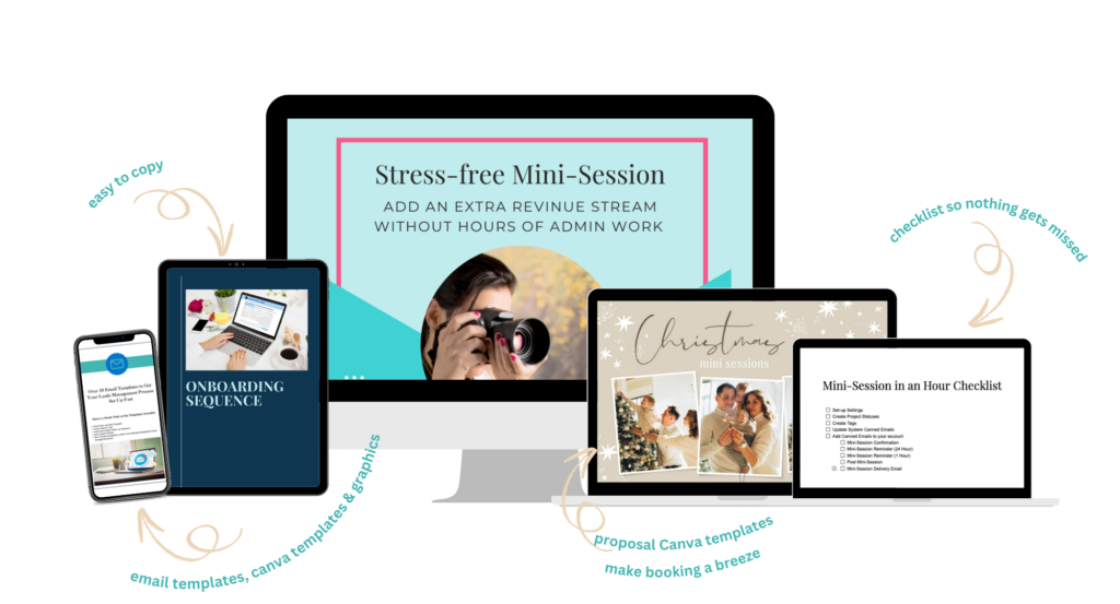 What's included in the Stress-free Mini-Session Booking Software Setup