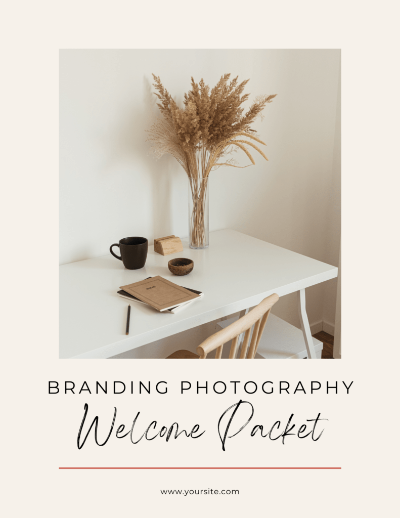 Branding Photography Welcome Packet