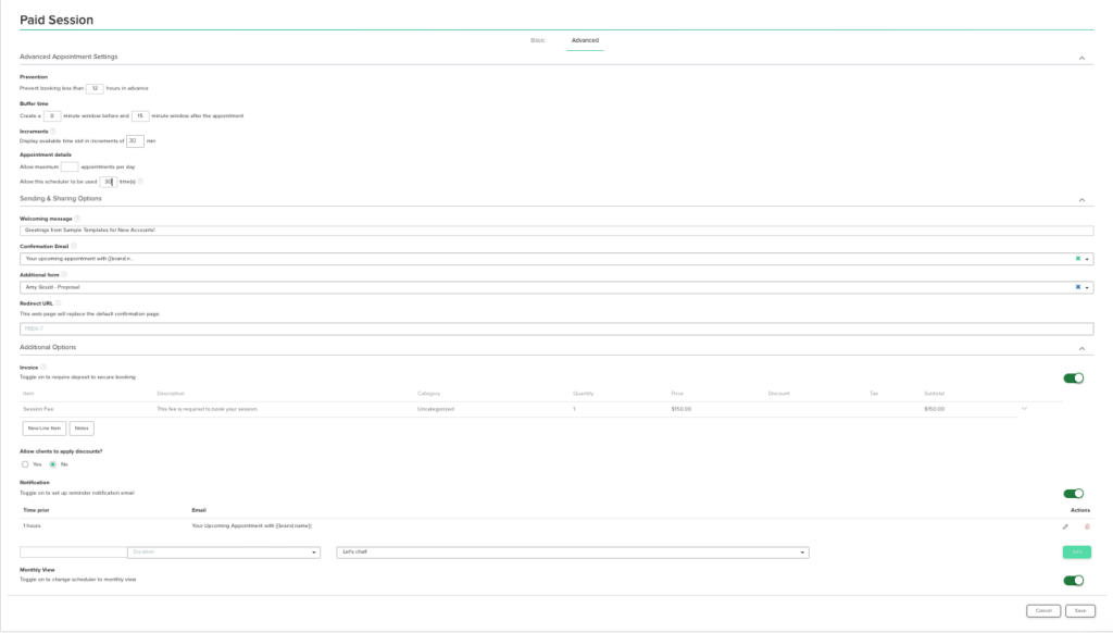 How to set up your scheduler to book events in Dubsado