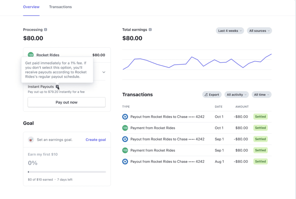 Improve cash flow with Stripe instant payouts