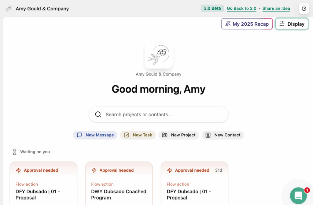 How I Setup my Dubsado 3.0 Homepage