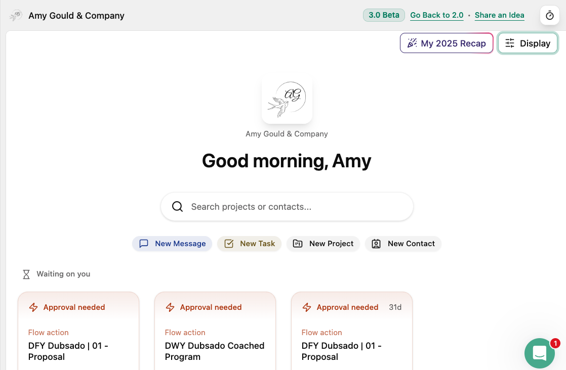 How I Setup my Dubsado 3.0 Homepage